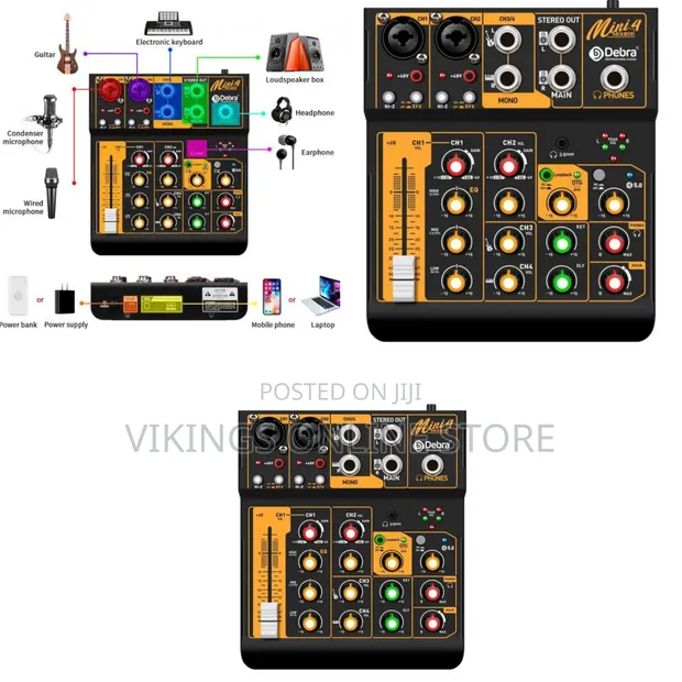 The Debra Audio Mini4 Portable 4-Channel Mixer - 1