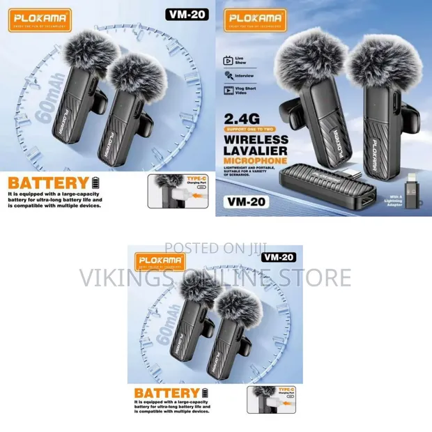 Plokama VM-20 Wireless Lavalier Microphone System - 1