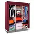 Brand New 3-Column Wardrobe Frame - Maroon - 2