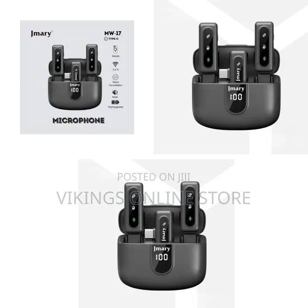 Jmary MW-17 2.4G Wireless Dual Lavalier Microphone - 1