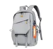 Well Designed Waterproof Backpack with USB Port - Grey/Black - 1