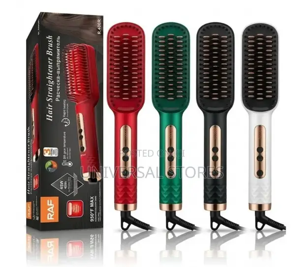 Hair Straightener Brush - Multicolor - 1