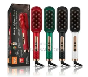 Hair Straightener Brush - Multicolor