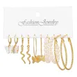 5 Pairs of Original Durable Classic Ladies Earrings - 1