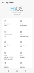 Tecno Pop 10C 64GB White - 3