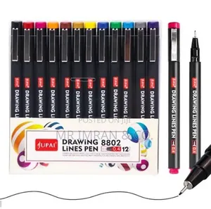 12 Jupai Drawing Line Pens (0.4mm)