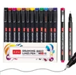 12 Jupai Drawing Line Pens (0.4mm) - 1