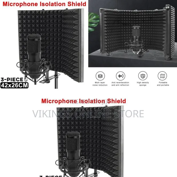 Foldable Microphone Isolation Shield - 1