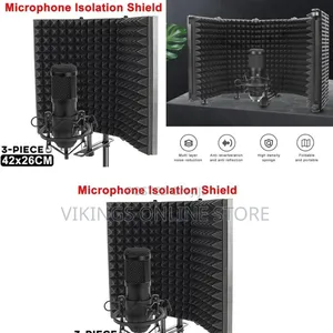 Foldable Microphone Isolation Shield