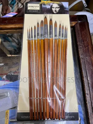 Artist Round Paint Brush Set, 13-Piece Long Handle