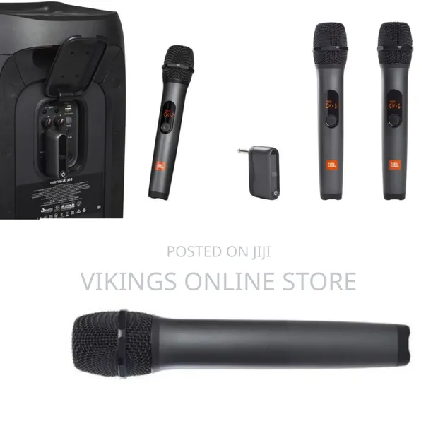 JBL PartyBox Wireless Microphone with Built-in Foam Windscreen - 1