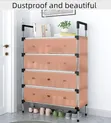 Entryway Dustproof Free Standing Shoe Rack - 2