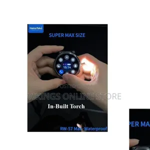 Round Waterproof Smartwatch with Large AMOLED Screen