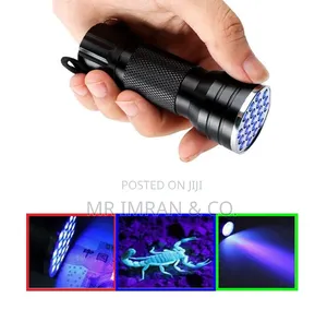 21-LED Ultraviolet Counterfeit Detector Flashlight