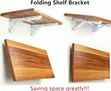 18" Heavy-Duty Folding Shelf Brackets - 1
