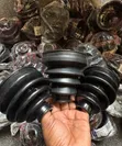 1pc Black Rubber CV Joint Boots - 1