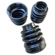 1pc Black Rubber CV Joint Boots - 2