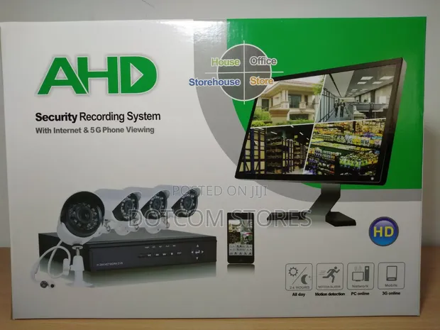 AHD 4-Channel HD Security Camera System Kit - 1
