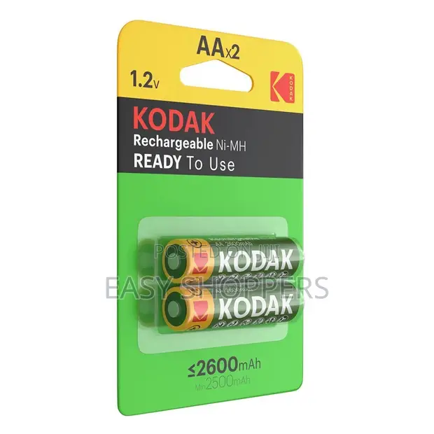 Kodak AA Rechargeable Ni-MH Batteries 2600mAh (2-Pack) - 1