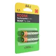 Kodak AA Rechargeable Ni-MH Batteries 2600mAh (2-Pack) - 1