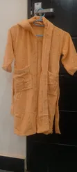 Kids Bathrobe - Orange, Size 6 - 2