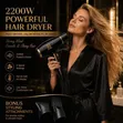 Panda 2200W Professional Hair Dryer with Free Comb & Nozzle - 2