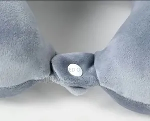 Hoodie Travel Pillow with Soft Memory Foam - Gray
