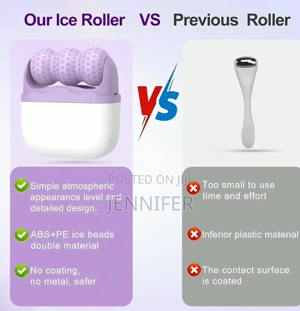 2-in-1 Dual-Sided Ice Face Roller Massager - 1