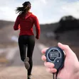 2-in-1 PC396 Digital Sports Stopwatch Timer with Whistle - 3