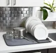 Microfiber Dish Drying Mat with Rack - 1
