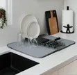 Microfiber Dish Drying Mat with Rack - 4