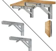 18" Heavy-Duty Folding Shelf Brackets - 1