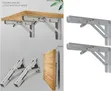 18" Heavy-Duty Folding Shelf Brackets - 2