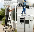 6-Step Foldable Aluminium Ladder with Anti-Skid Steps - 2