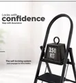 6-Step Foldable Aluminium Ladder with Anti-Skid Steps - 4