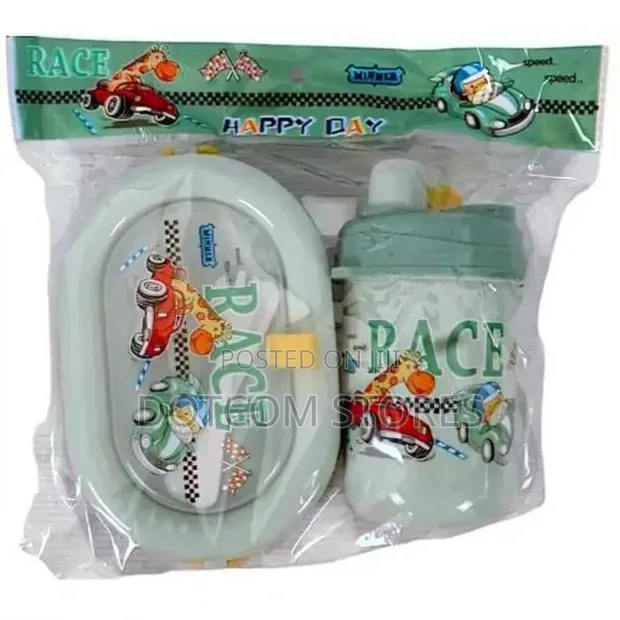 Top Quality Kids Lunch Box and Bottle Set - 1