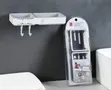 Wall-Mounted Plastic Double Soap Dish & Storage Rack - 2