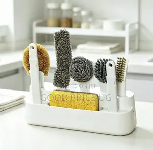 6-in-1 Kitchen Cleaning Brush Set with Holder