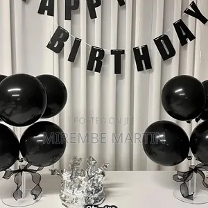 12 Inch Black and Yellow Latex Balloons for Parties