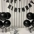 12 Inch Black and Yellow Latex Balloons for Parties - 1