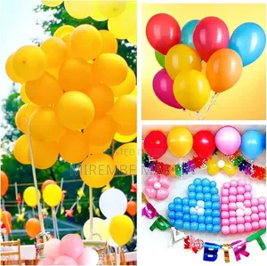 12-Inch Yellow Latex Balloons (Pack of 100)