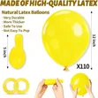 12-Inch Yellow Latex Balloons (Pack of 100) - 3