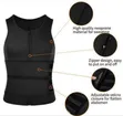 Men's Zipper Waist Trainer Vest - Neoprene Body Shaper L - 2