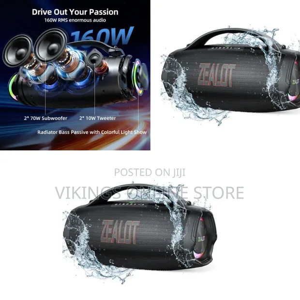 S98 Portable Bluetooth Speaker - High-Power Outdoor Audio - 1
