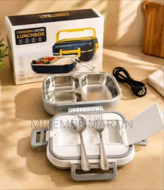 3-Compartment Electric Heated Lunch Box - 1