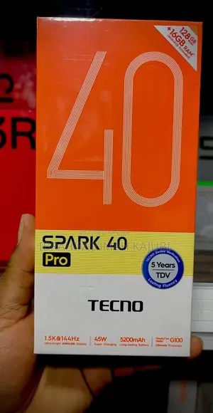 New Tecno Spark 40 Pro 256GB Black
