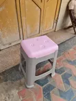 Brand New Cushioned Plastic Stools - 2