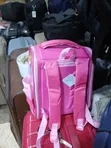 Glossy Pink Children's School Backpack with 3D Graphics - 2