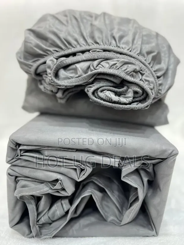4pcs 6x6 Fitted Bedsheet Set (1 Flat, 1 Fitted, 2 Pillowcases) - 1