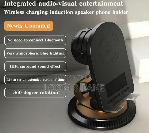 5-in-1 Wireless Induction Speaker Phone Holder - 1